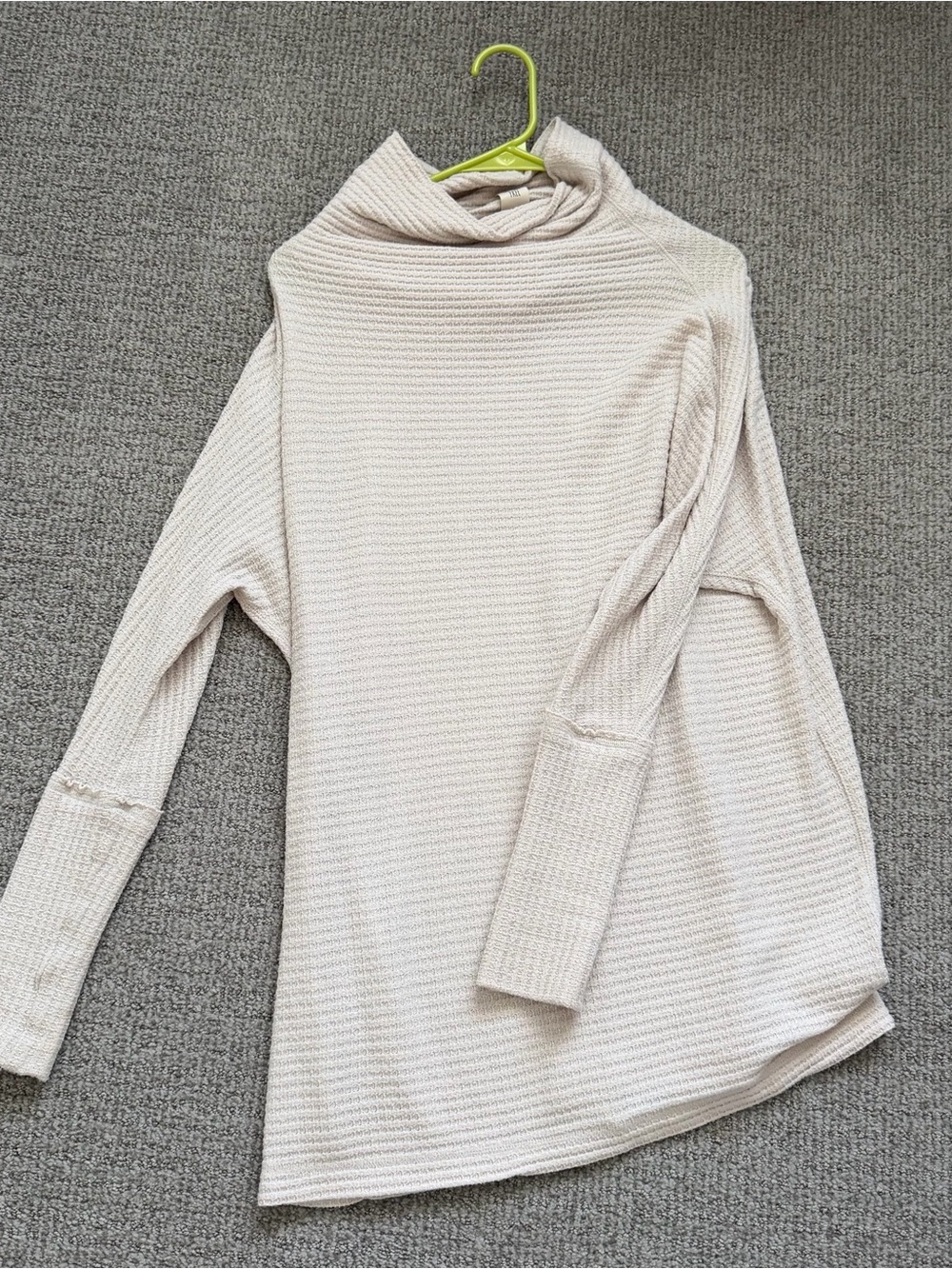 Free People Mock Neck Oversized Ottoman Tunic Sweater